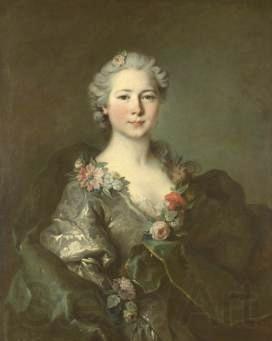 Louis Tocque Portrait of mademoiselle de Coislin Spain oil painting art